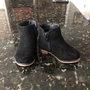 Baby Girl Zip Suede Booties, 5 (toddler)